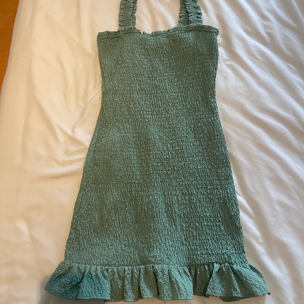 Zara Seersucker mini dress